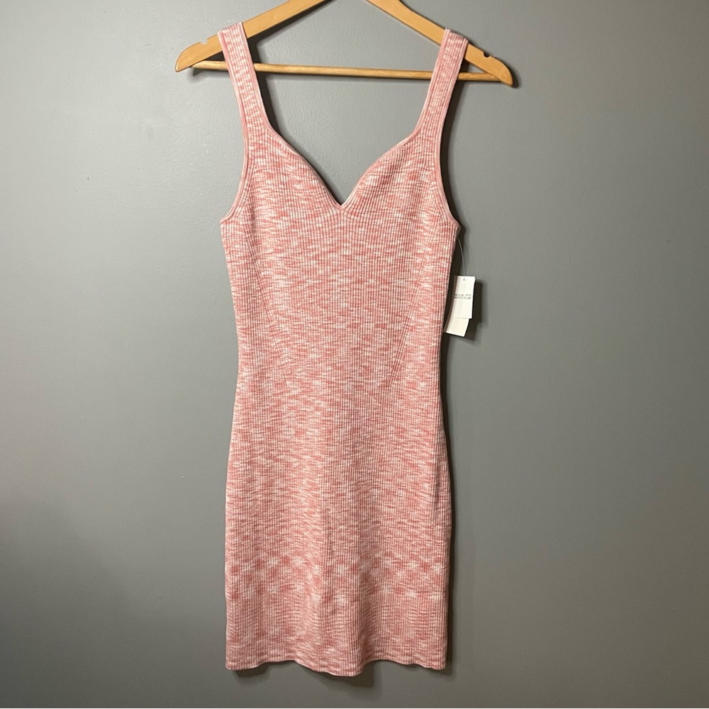 BNWT Abercrombie Pink Knit Mini Dress Large Tall